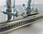 grill parts: 15-1/4" X 4" Stainless Steel Dual Feed Oval Burner Assembly, Phoenix (image #5)