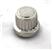 grill parts: Chrome Plastic "AA" Battery Cap With Spring (image #1)