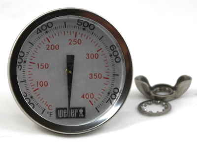 Weber Summit Silver Grill Parts: Genesis/Summit Series Temperature Indicator "Without" Mounting Tab