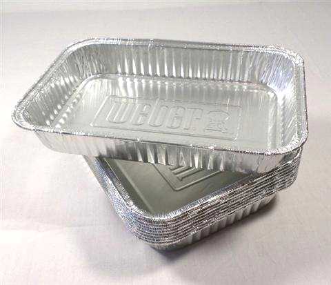 Weber Genesis Silver B & Silver C Grill Parts: 6" X 8-1/2" Catch Pan Liners "Pack of 10"