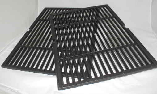 Char-Broil Quantum Infrared 3-Burner Grill Parts: 18-5/16" X 26-1/4" Two Piece Matte Finish Cast Iron Cooking Grate Set 