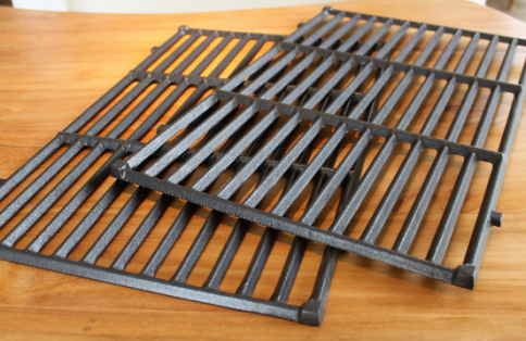 Grill Grates Grill Parts: 19-1/2" X 25-1/2" Two-Piece Cast-Iron Cooking Grate Set (Genesis 2007-2016) #7524