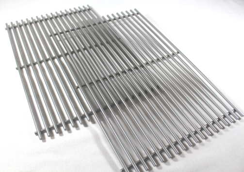 grill parts: 19-1/2" X 25-78" Two Piece Stainless Steel Rod Cooking Grate Set (2007-2016)