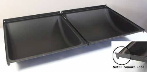 Char-Broil RED Grill Parts: 31-3/4" Trough Set (50/50 Split with Square Legs)