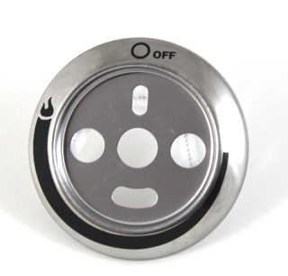 Char-Broil Quantum Infrared Grill Parts: 3-1/8" Control Knob Bezel With Infinite Range Graphics  