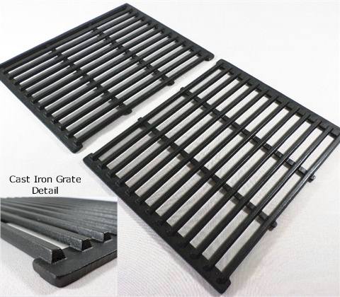 Char-Broil Advantage Series Grill Parts: 15" X 24" Two Piece Cast Iron Cooking Grate Set