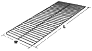 Broilmaster P3, D3, S3 & Ducks Unlimited Grill Parts: 23-1/8" X 13-5/8" Briquette Rack, Broilmaster D3