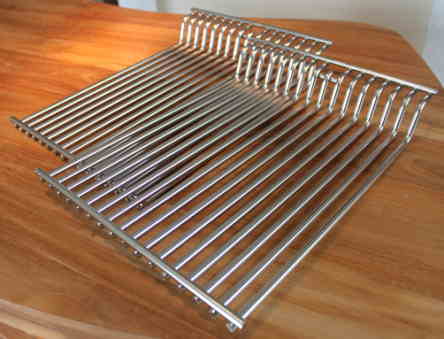 Broilmaster P4, S4 & D4 Grill Parts: "Grill Body 4" Stainless Steel Rod Two Piece Cooking Grate Set 