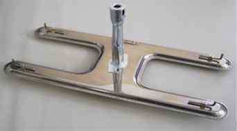Grill Burners Grill Parts: 8" X 19-1/2" Single Port H-Burner With 7" Straight Venturi Tube